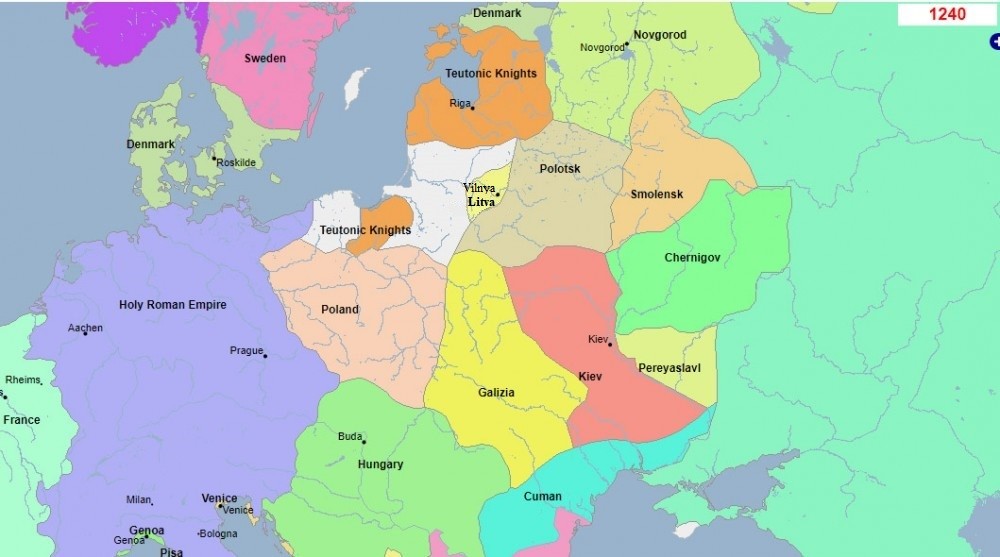 Карта Вялікага Княства Літоўскага 1240, Попыт на Беларушчыну Карта Вялікага Княства Літоўскага 1240, Попыт на Беларушчыну