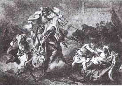 М. Э. Андриолли. Бой литвинов с крестоносцами. 1883 г. М. Э. Андриолли. Бой литвинов с крестоносцами. 1883 г.